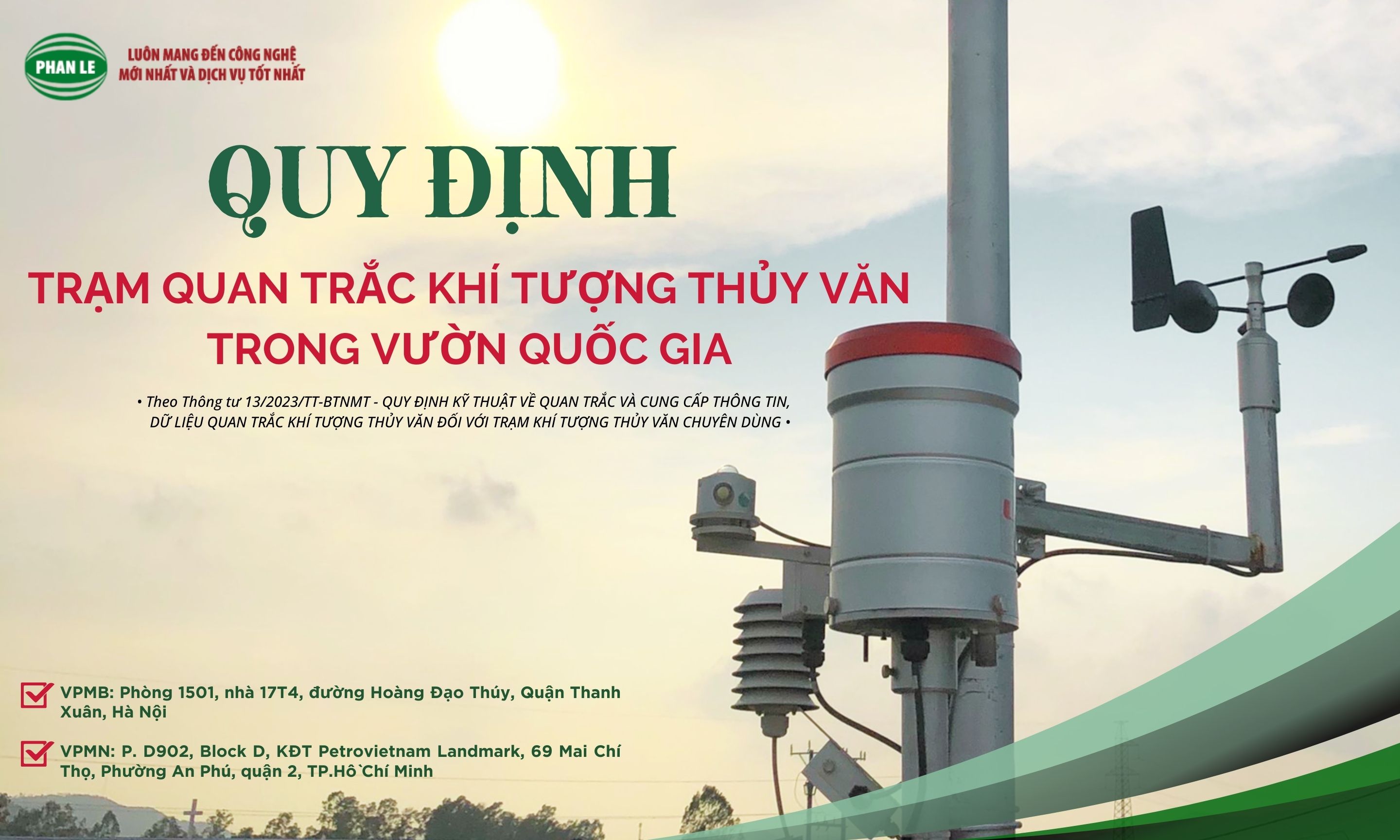 Thông tư 13/2023/TT-BTNMT - Quy định về quan trắc khí tượng thủy văn trong vườn quốc gia